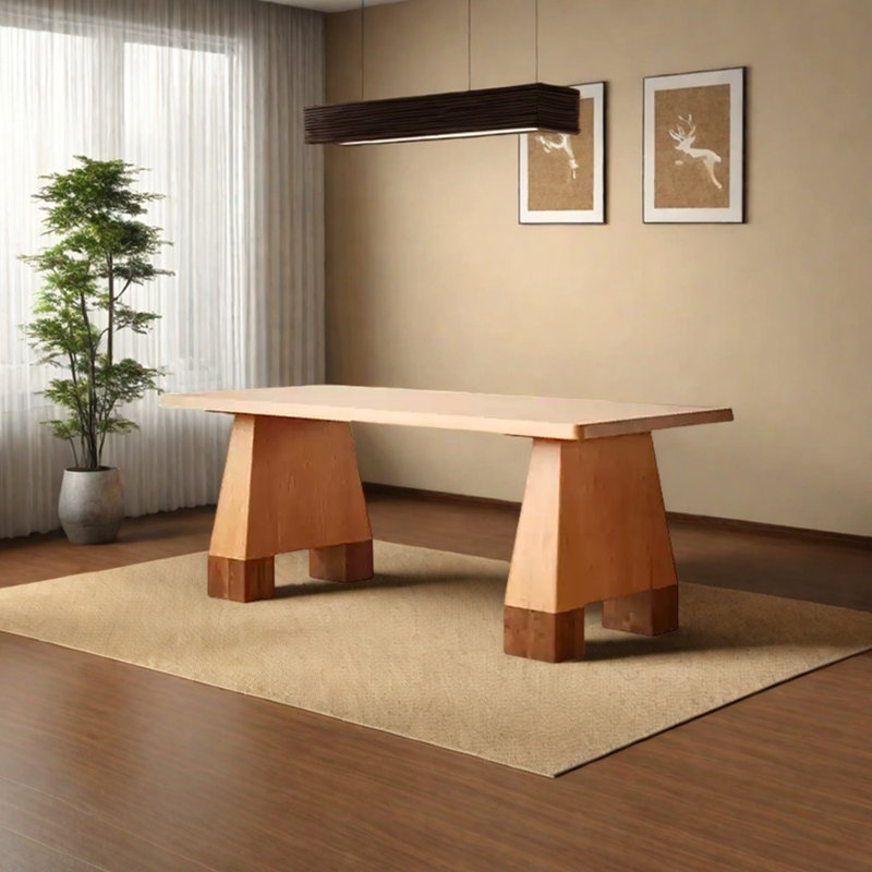 Cherry wood dining table, 29.53"H x 62.99"L x 31.5"W