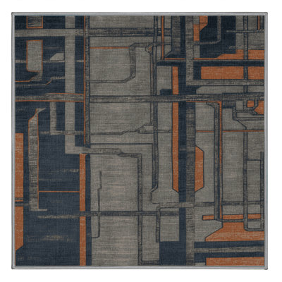 Machine Washable Turkish Grey Area Rug