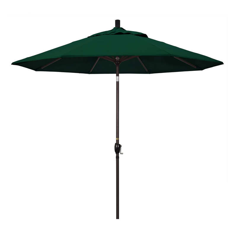 Parasol de marché 9 pi Ayomipo, Toile Sunbrella® vert forêt