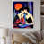White Floater Framed