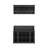 Black Shoe Storage Bench Hall Tree with 4 Hooks, Shelves & Wall-Mounted Coat Rack — Entryway Organizer for Hallway, Foyer, Mudroom-671326726