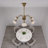 6-Light 29.5" Modern Linear Sputnik Chandelier