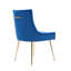 85cm H Tufted Upholstered Metal Upholstered Back Side Chair-1838905958