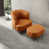Orange Faux Leather