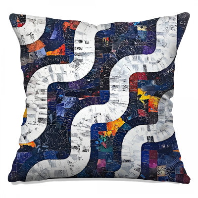 Coussin décoratif abstrait, coussins double face Art