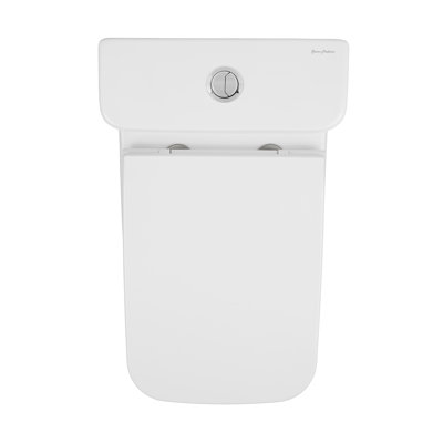Toilette carrée une pièce carrée à double chasse 1,1 / 1,6 gpc avec 10 "brut