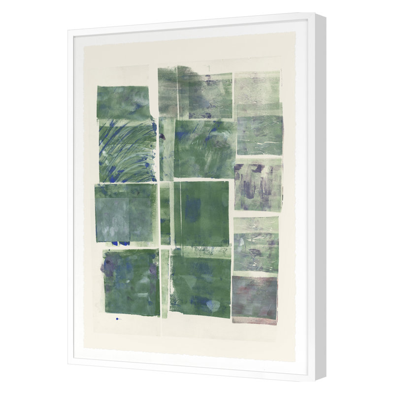 Configurations 9 Print by Paschke, Chris, White Single Picture Framed, 26'' H x 19'' W