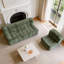 1 Seater Velvet Sofa-65631526