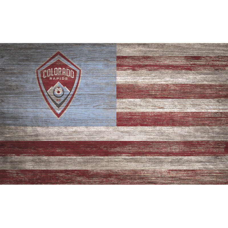Décoration murale drapeau vieilli, Colorado Rapids