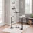 Adjustable Contemporary Bar Table in Black