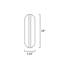 Stonewall Glass 1 - Light LED Armed Sconce