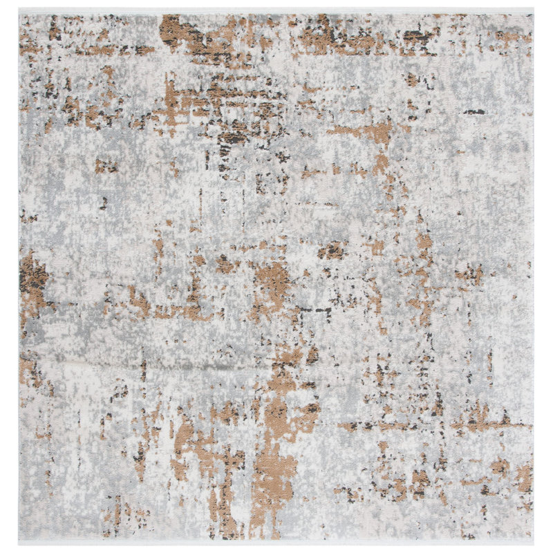 Tapis abstrait Broadway Performance, Carré 8 pi