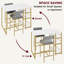 Counter Extra Tall Stool with Metal Frame