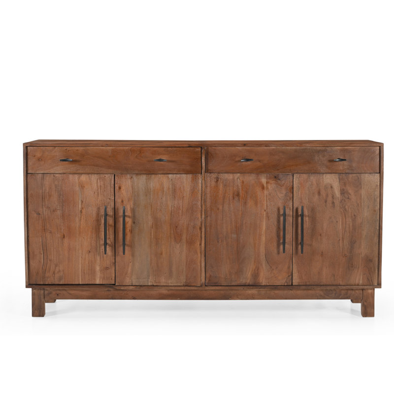 Dekisha 71'' Solid Wood Sideboard, Brown