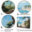 Turquoise Seaside Trek - Décoration murale nautique et plage-95866088-95866095