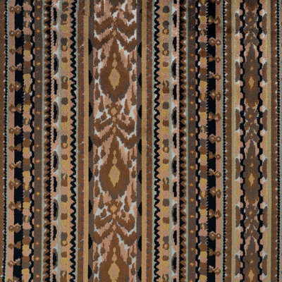Sumatra Stripe Cut Velvet Upholstery Fabric