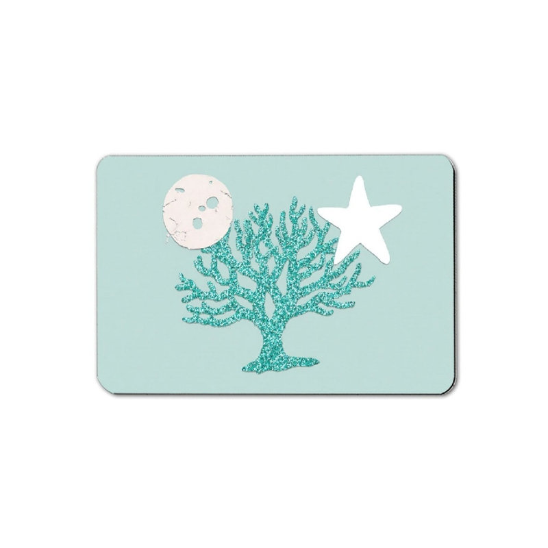 Tapis de bain scintillant arbre et étoiles lune pour salle de bain, 16 x 24