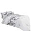 Modern Feather Design Duvet Cover Set with Matching Pillowcases - Polycotton Fabric Bedding-27798786-121351481