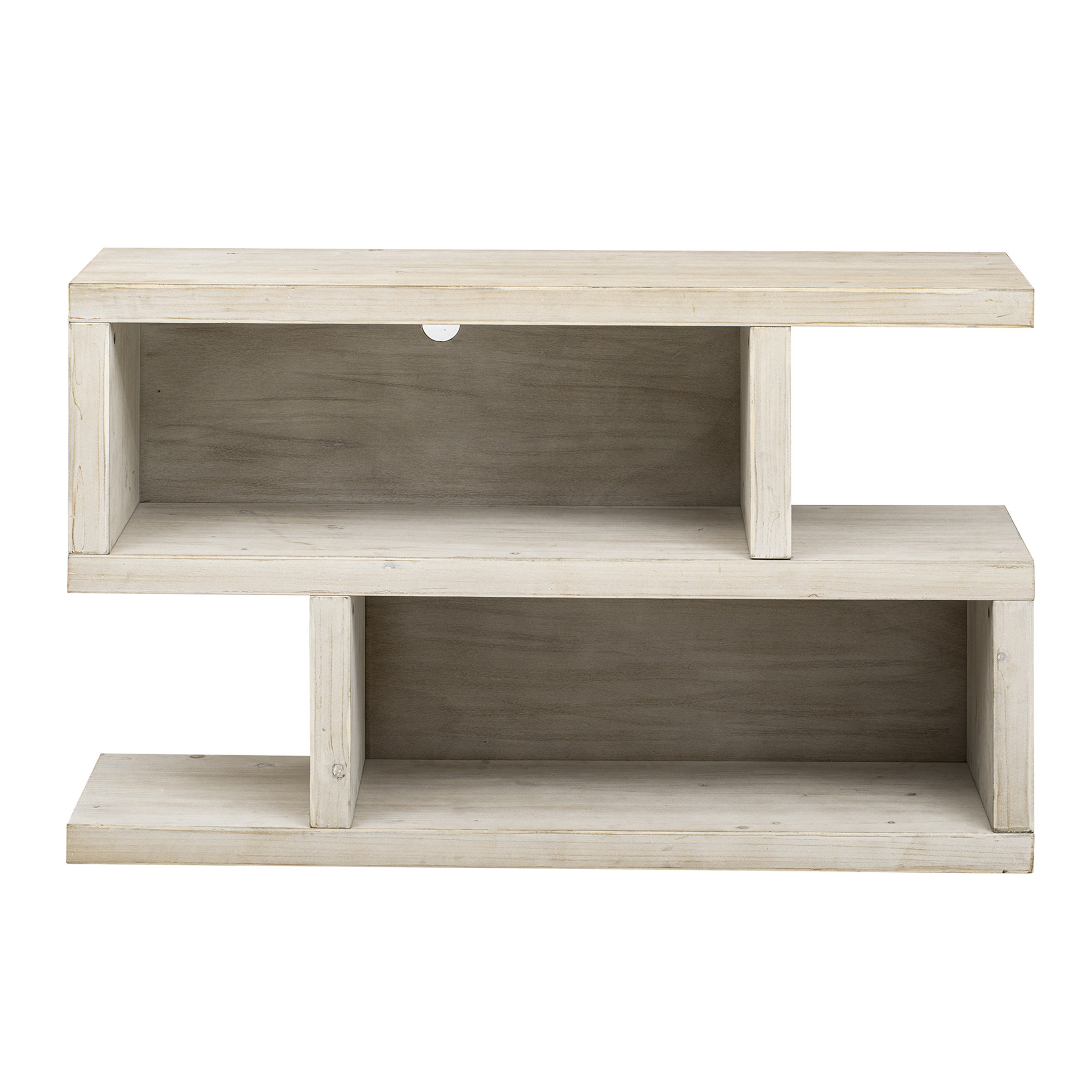 Corrigan Studio Retro Console Table With Symmetrical 2Tier Open Shelf