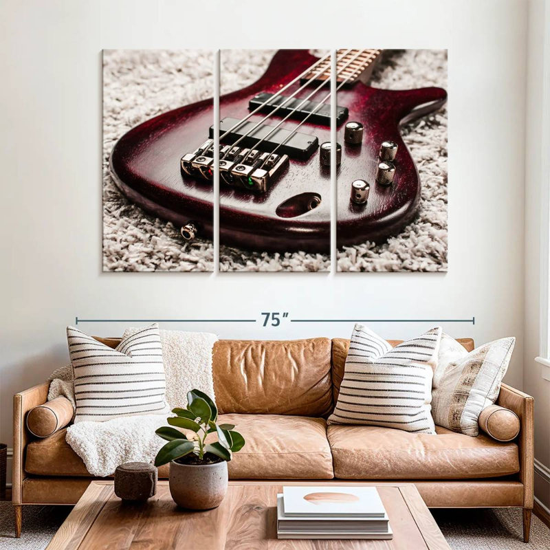 Guitare Abarca Acajou, H 42 po x l 65 po