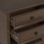 Table de chevet transitionnelle en bois massif l 24 po avec 2 tiroirs et tablette de rangement ouverte Amherst-618343169