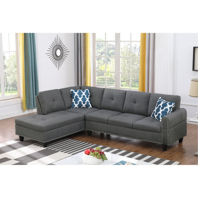 98.05 " Faux Leather Sectional