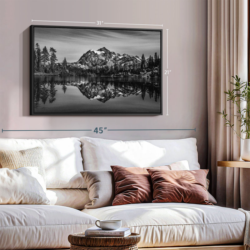 " Monochromatic Mountain ", 31" H x 21" W