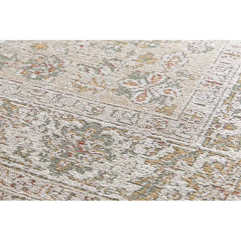 Rectangle Vintage Look Area Rug, Cream, Rectangle 120 x 170 cm
