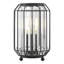 Naeva Table Lamp Matt Black and Crystal