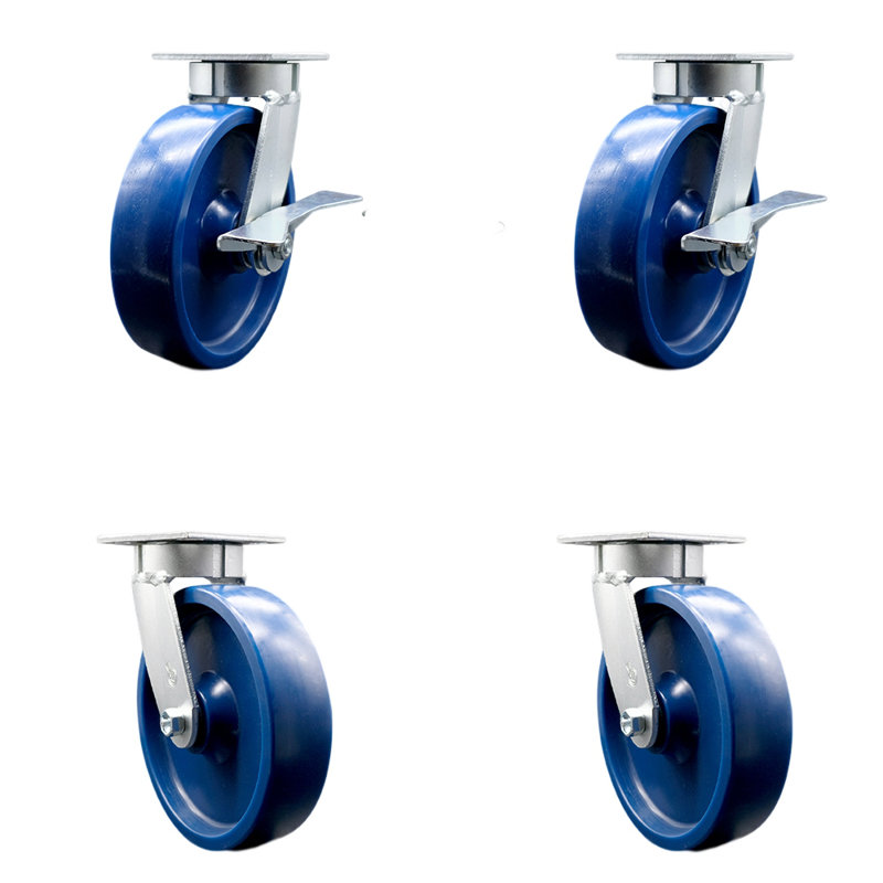 4 Piece Solid Poly Caster Set