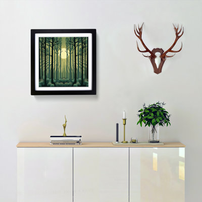 Forest Art Deco Framed Print