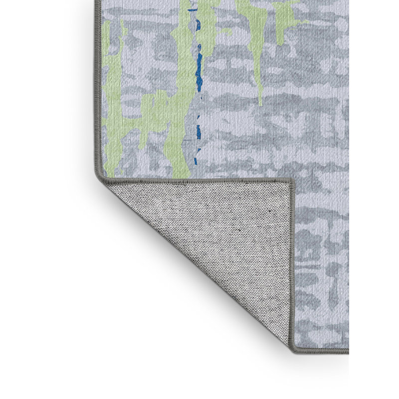Machine Washable Gray Area Rug, Rectangle 8' x 10'