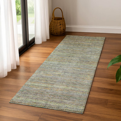 Premium Machine Washable Mayfield AMF2148 Striped Rug