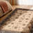 Rug Branch Yasmin 8' x 8' (7'6" x 7'6") Beige/Black Persian Medallion Indoor Round Area Rug, Traditional, Low Pile, Stain-Resistant Carpet - Living Room, Bedroom, Dining Room, and Kitchen-100930912