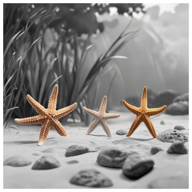 Rideaux de douche Starfish On Beach, L 70 po x H 72 po