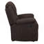 Fauteuil inclinable brun avec accoudoirs coussinés