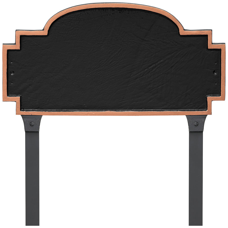 Chesterfield Rectangle Lawn Insert, Black/Copper, Yes