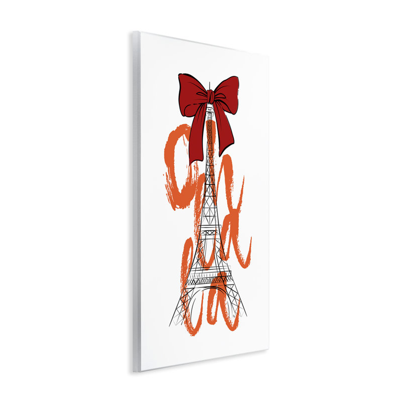 «Oh La La Eiffel Tower» par Martina Pavlova, H 19 po x l 13 po