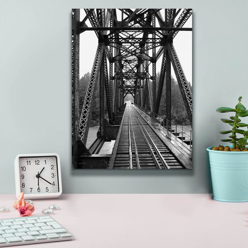 «The Alaskan Railroad» par Lori Deiter, H 16 po x l 12 po x P 0,75 po