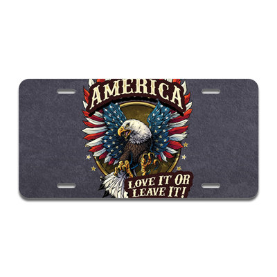 Love It Or Leave It Aluminum Licence Plate| Licence Plate 12" X 6"