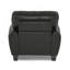 Chaise de salon moderne 1 pièce en similicuir noir recouvrant les meubles de style rétro