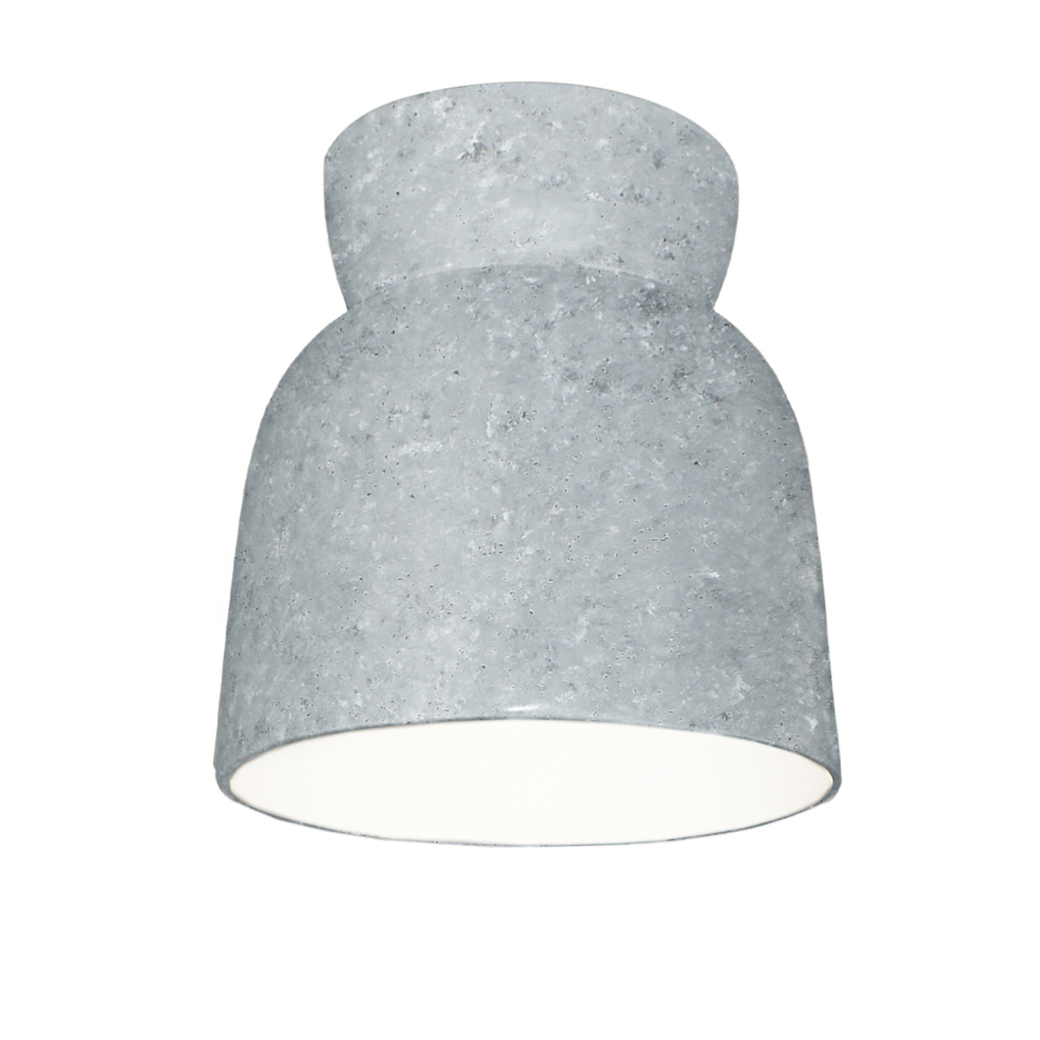 Logan 8" Single Light Flush Mount, Concrete, LED (Integrated)
