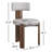 Aymer Fabric Side Chair in Gray
