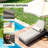 Wickes 5-Position Adjustable Outdoor Chaise Lounge With 5" Thick Cushion, Weather-Resistant Woven Rattan Patio Recliner-1645973621