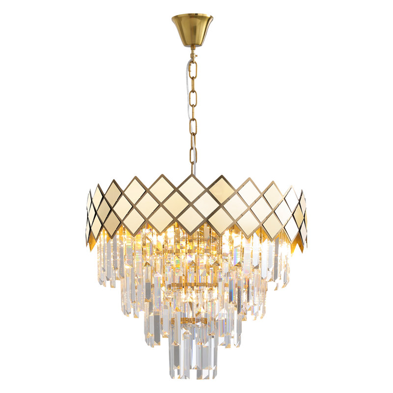 Carisma 9 - Light Crystal Chandelier, Gold