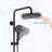 Wall Mounted Rain Showerhead and Hand Shower System with Adjustable Slide Bar (Rough-in Valve Included)