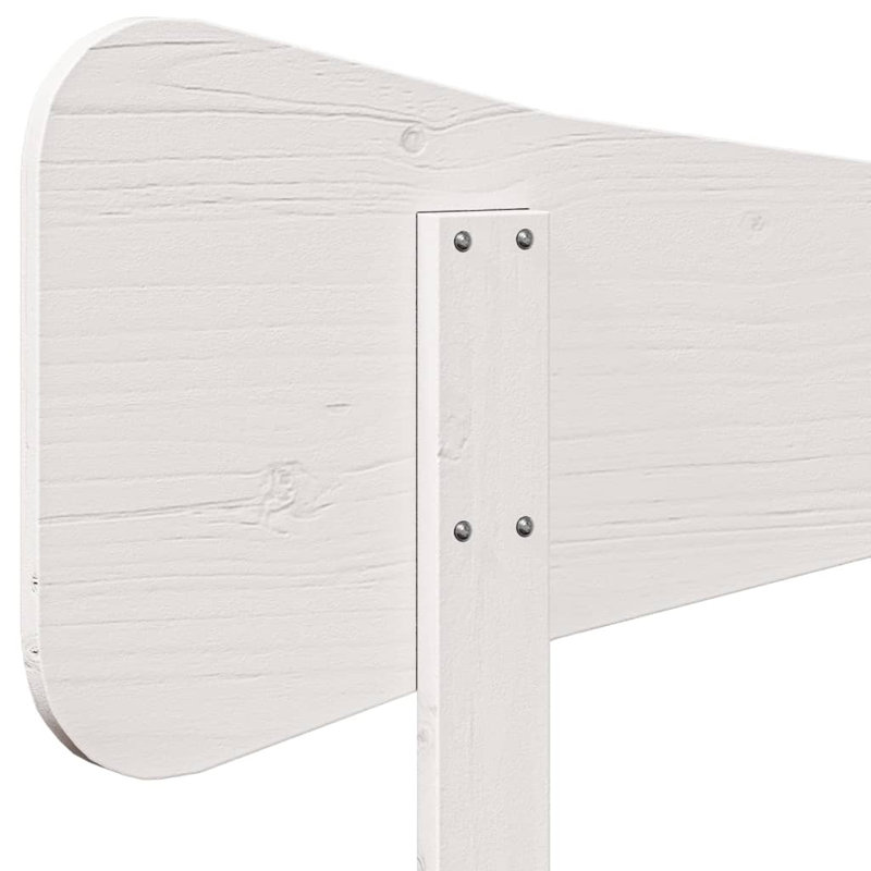 Meleka Solid Wood Headboard, Small Double - 120 x 190 cm, White