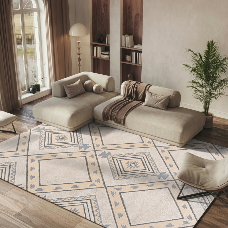 Powell Hand Tufted Performance Southwestern Rug, Rectangle 8' x 10'