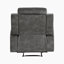 Fauteuil inclinable manuel en microfibre texturé Leylashka-242847880