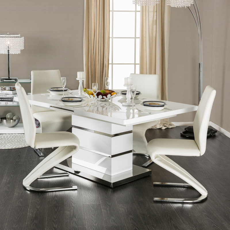 Marge Extendable Solid Wood Top Dining Table